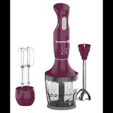 Blender 3 in 1 Hausberg HB-7706MV, capacitate bol 0.75 l, 600 W, Mov